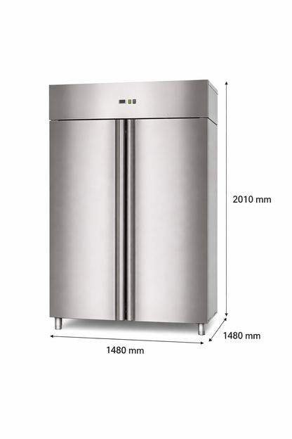 RVS Koelkast GN2/1 1400L 2 Deurs | Mi Gastro