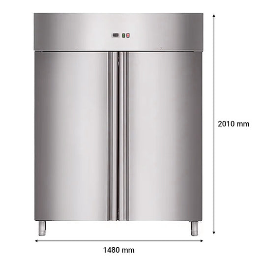 RVS Koelkast GN2 1 1333 Liter min2 tot plus8 C ADM KK002 - ADM Horeca