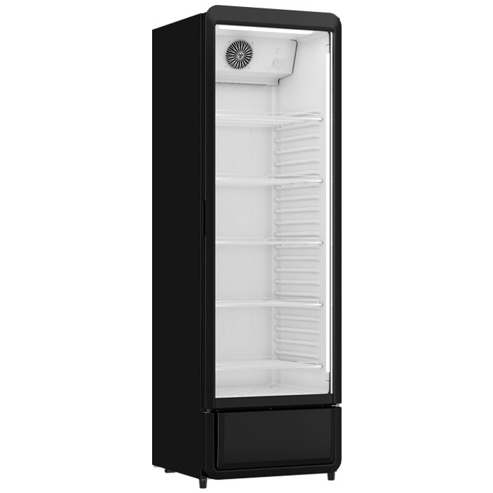 Drankenkoelkast Luxe Zwart met Glazen Deur 343 Liter ADM SC380 - ADM Horeca