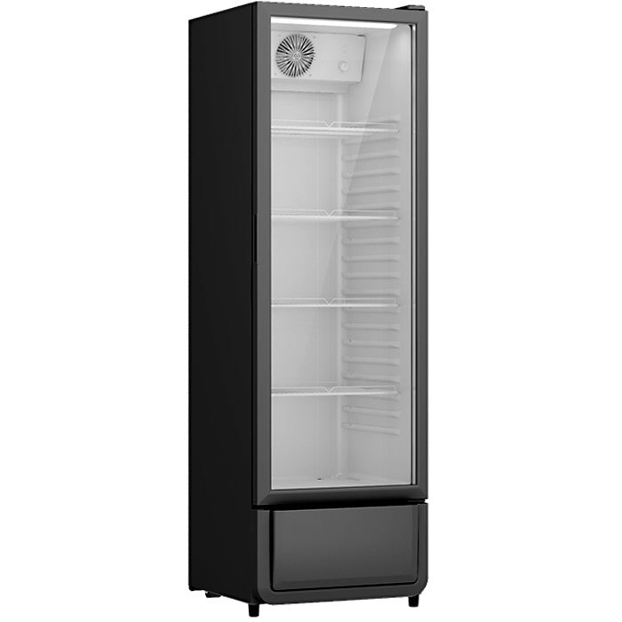 Drankenkoelkast Efficiente Zwart met Glazen Deur 328 Liter ADM SC280 - ADM Horeca