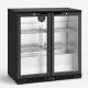 Barkoeler zwart 198 liter met 2 glasdeuren | ADM-208HEB