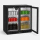 Barkoeler zwart 198 liter met 2 glasdeuren | ADM-208HEB