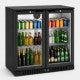Barkoeler zwart 198 liter met 2 glasdeuren | ADM-208HEB