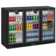 Barkoeler zwart 308 liter met 3 glasdeuren | ADM-330HEB