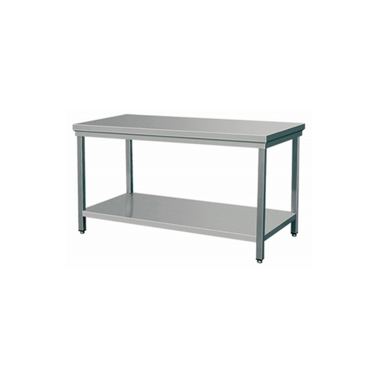 RVS Werktafel 2000 x 700 mm met Onderblad